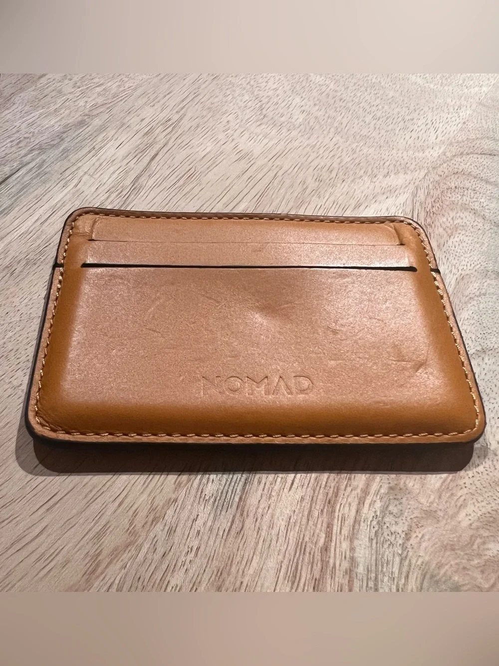 Nomad Horween Leather Card Wallet Brown